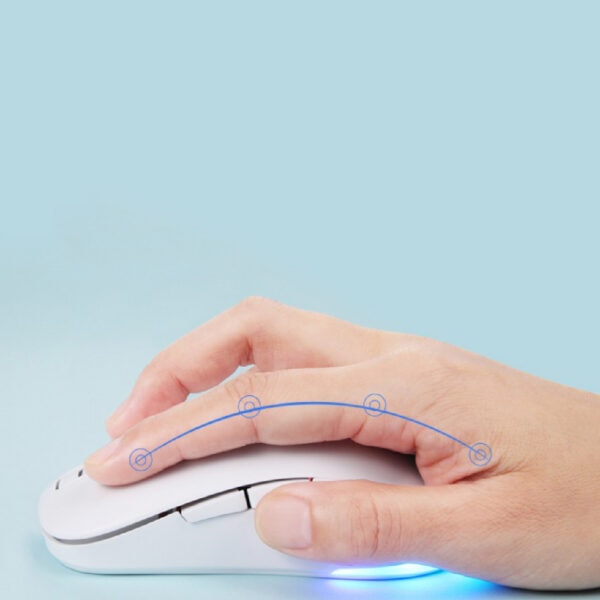 Backlighting Bluetooth Optical Mouse White 4 | The PNK Stuff