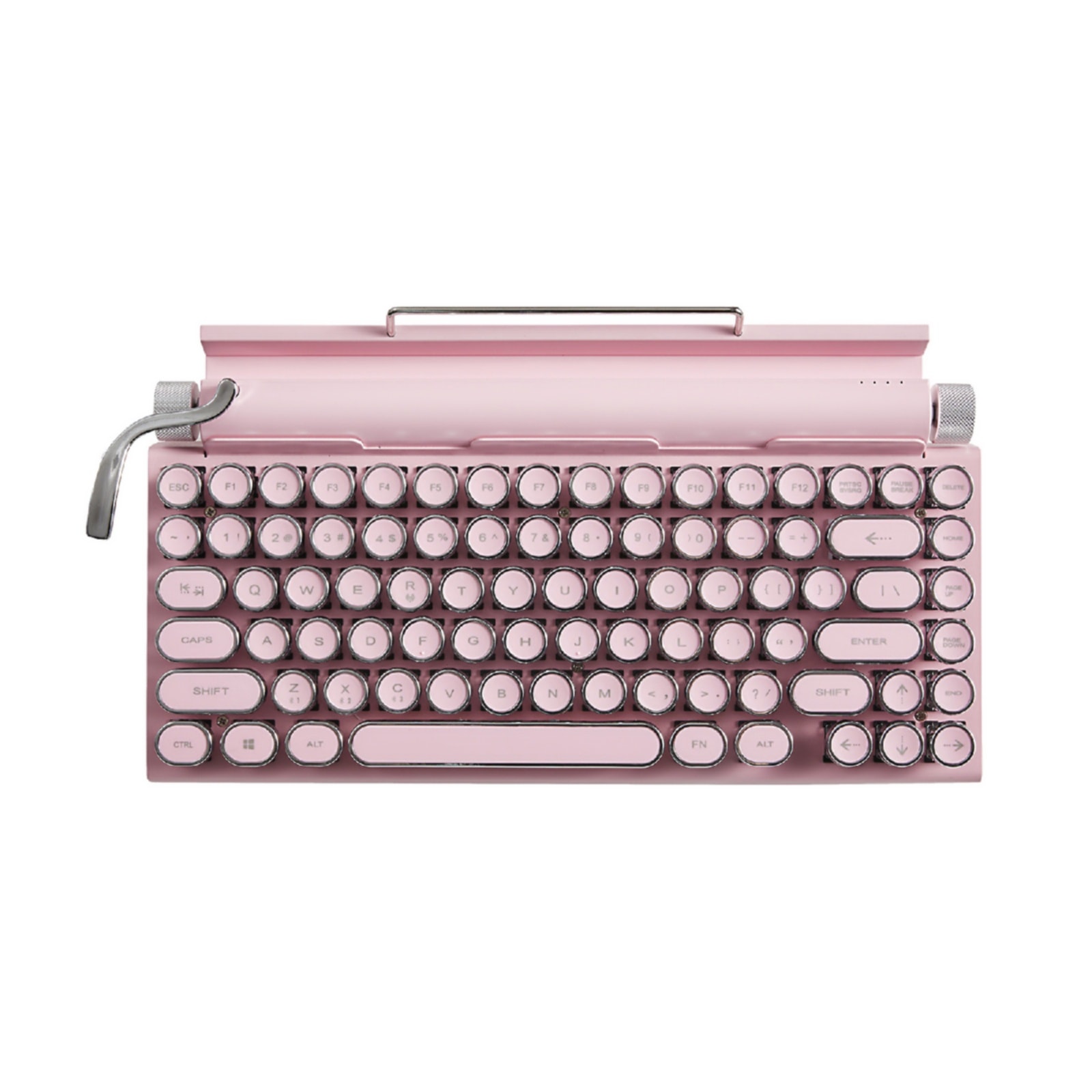 Classic Typewriter Bluetooth Keyboard with Stand - Pink | The PNK Stuff
