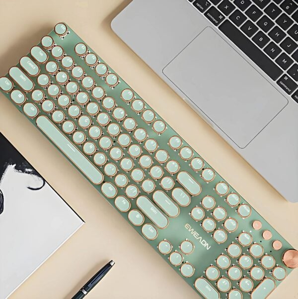 Retro Typewriter Keyboard 2 Matcha 4 | The PNK Stuff