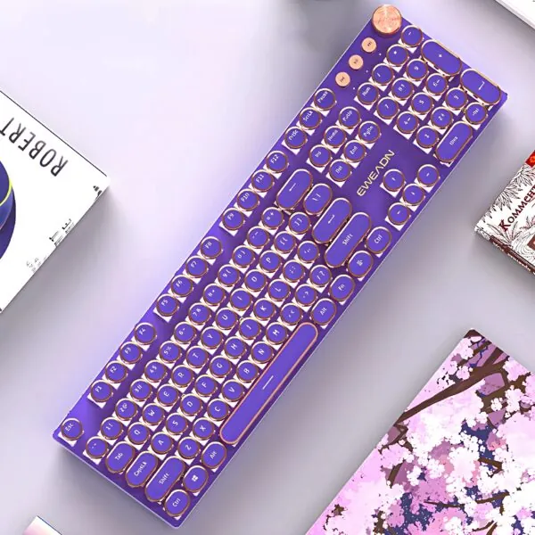 Retro Typewriter Keyboard 2 Purple 6 | The PNK Stuff