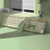 Retro Typewriter Keyboard and Mouse Set 2 Matcha 2 | The PNK Stuff
