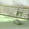 Retro Typewriter Keyboard and Mouse Set 2 Matcha 6 | The PNK Stuff
