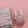 Retro Typewriter Wireless Keyboard and Mouse Set Pink 3 | The PNK Stuff