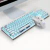 Retro Typewriter Wireless Keyboard and Mouse Set Silver White 1 | The PNK Stuff