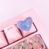 Crystal Heart Keycap - The PNK Stuff